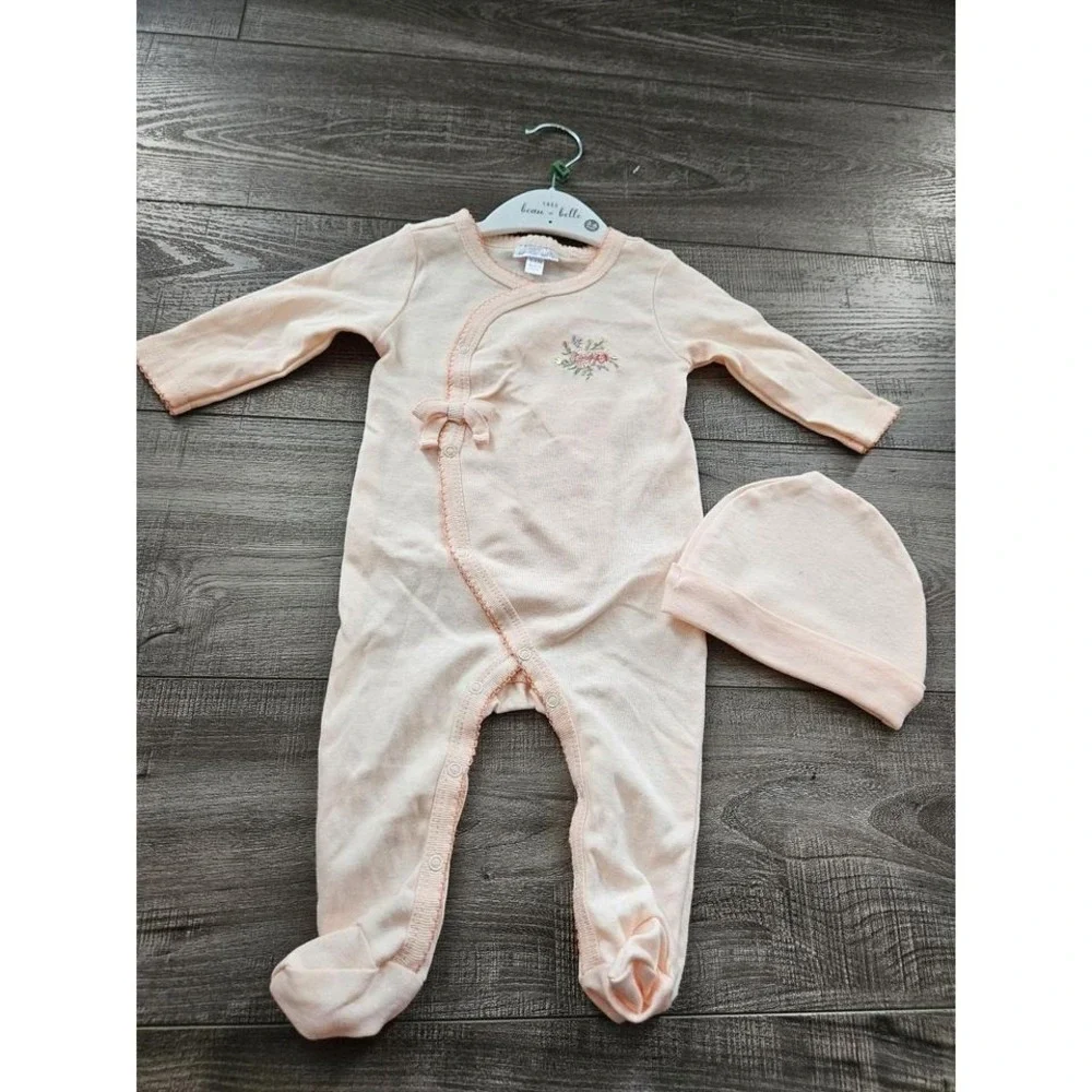 Tres beau at belle baby girl pima cotton outfit 3-6 mos‎